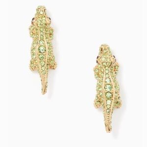 Kate Spade Swamped Alligator Earrings NEW